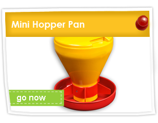 Mini Hopper Pan Feeder